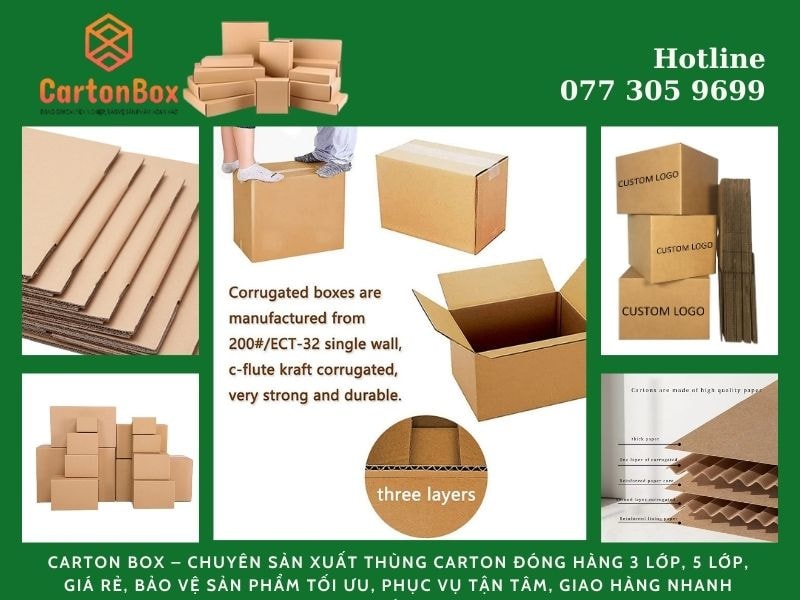 Thùng Carton Đóng Hàng Chất Lượng Cao – Đảm Bảo An Toàn, Bền Bỉ Cho Hàng Hóa