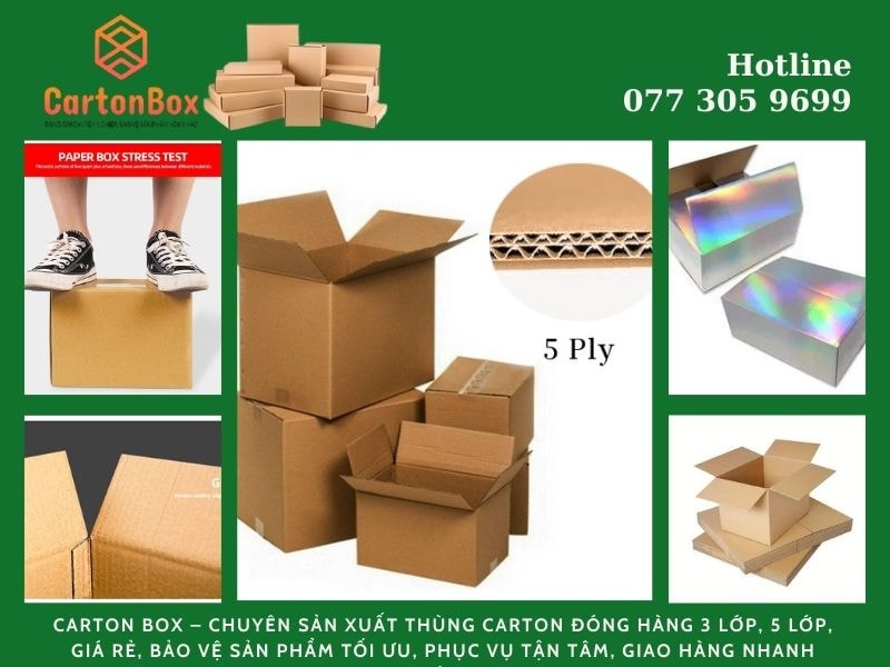 In Hộp Carton Giá Rẻ Phù Hợp Mọi Ngành Hàng Tại Xưởng Sản Xuất Bao Bì
