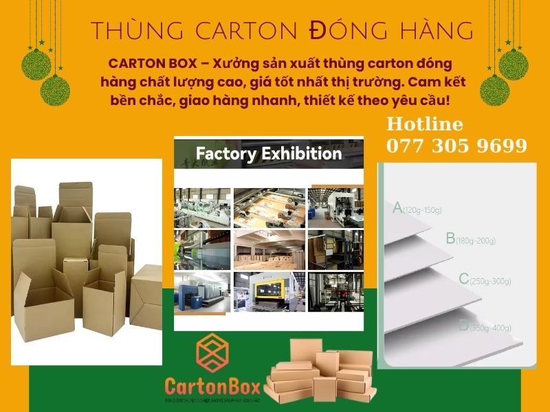 Hộp carton đóng hàng: Tối ưu chi phí vận chuyển và bảo vệ sản phẩm tốt hơn