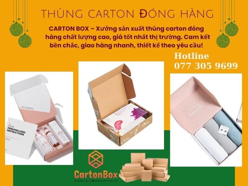 Công ty sản xuất hộp giấy – Hộp carton đóng hàng giúp bảo vệ hàng hóa an toàn trong suốt quá trình vận chuyển