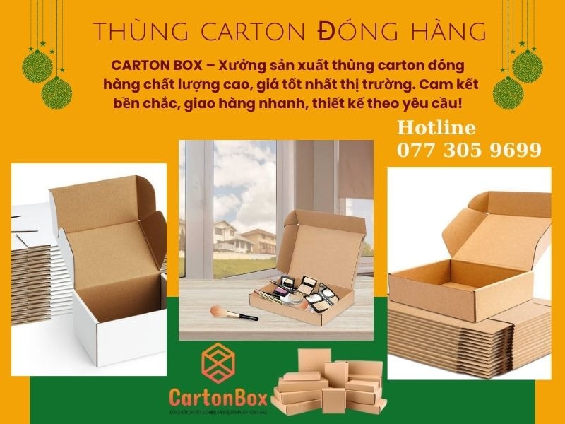 Hộp carton giá rẻ – Giải pháp đóng gói tiết kiệm cho mọi loại hàng hóa