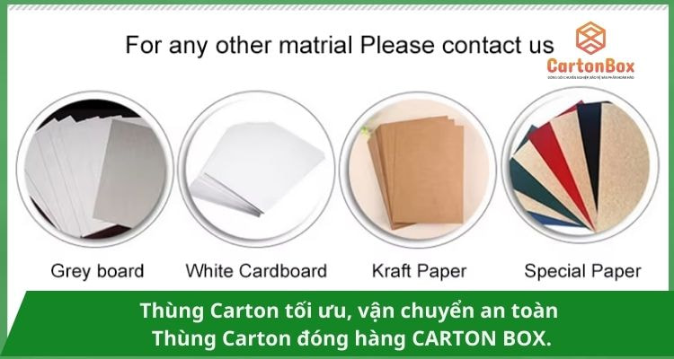 Những Kiểu Dáng Thùng Carton Đóng Hàng Phổ Biến Nhất