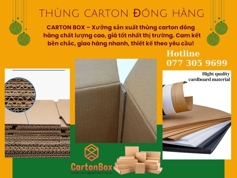 CARTON BOX - Thùng Carton Đóng Hàng Chuyên Nghiệp Với Dịch Vụ Thiết Kế Bao Bì Miễn Phí