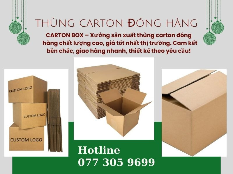 CARTON BOX - Thùng Carton Đóng Hàng Chuyên Nghiệp Với Dịch Vụ Thiết Kế Bao Bì Miễn Phí