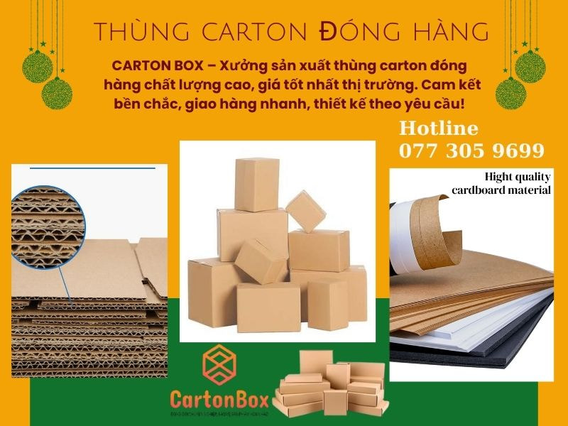 CARTON BOX - Thùng Carton Đóng Hàng Chuyên Nghiệp Với Dịch Vụ Thiết Kế Bao Bì Miễn Phí