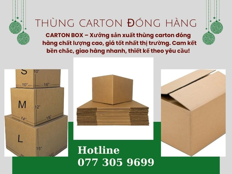 CARTON BOX - Thùng Carton Đóng Hàng Chuyên Nghiệp Với Dịch Vụ Thiết Kế Bao Bì Miễn Phí