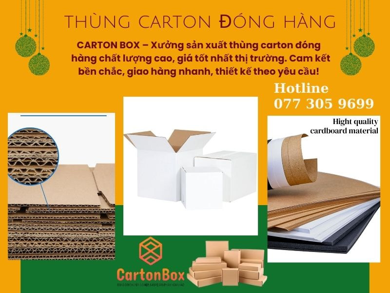 CARTON BOX - Thùng Carton Đóng Hàng Chuyên Nghiệp Với Dịch Vụ Thiết Kế Bao Bì Miễn Phí