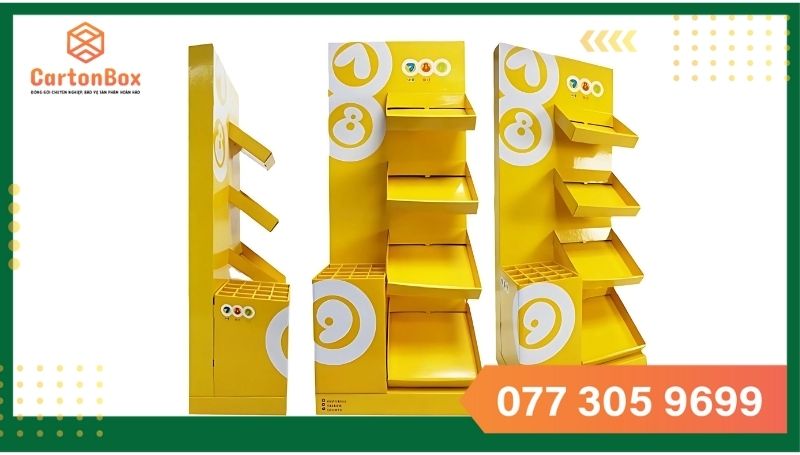 Chất Lượng Vượt Trội – Đặc Trưng Của Kệ Quảng Cáo Carton Box