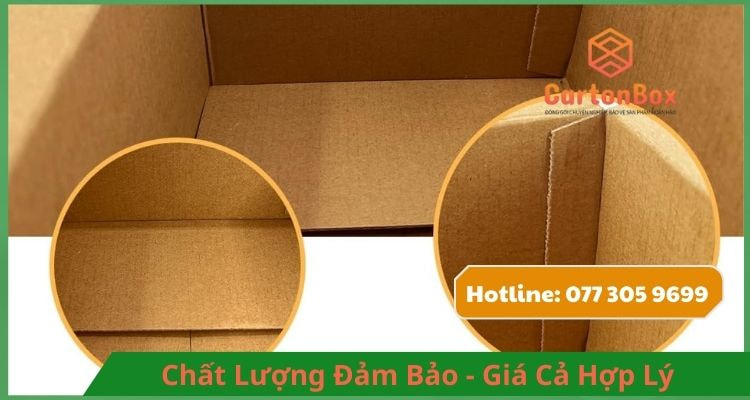 Hộp Carton Đóng Hàng Có Nắp Gài – Đóng Gói Nhanh Chóng