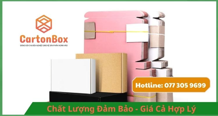 Hộp Carton Đóng Hàng Có Nắp Gài – Đóng Gói Nhanh Chóng