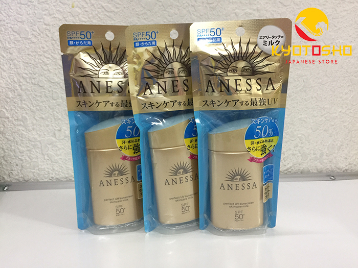 Kem chống nắng Anessa Perfect UV Milk 60ml vàng