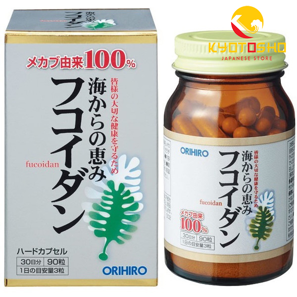 Viên uống fucoidan orihiro hỗ trợ chữa trị ung thư trắng 90v