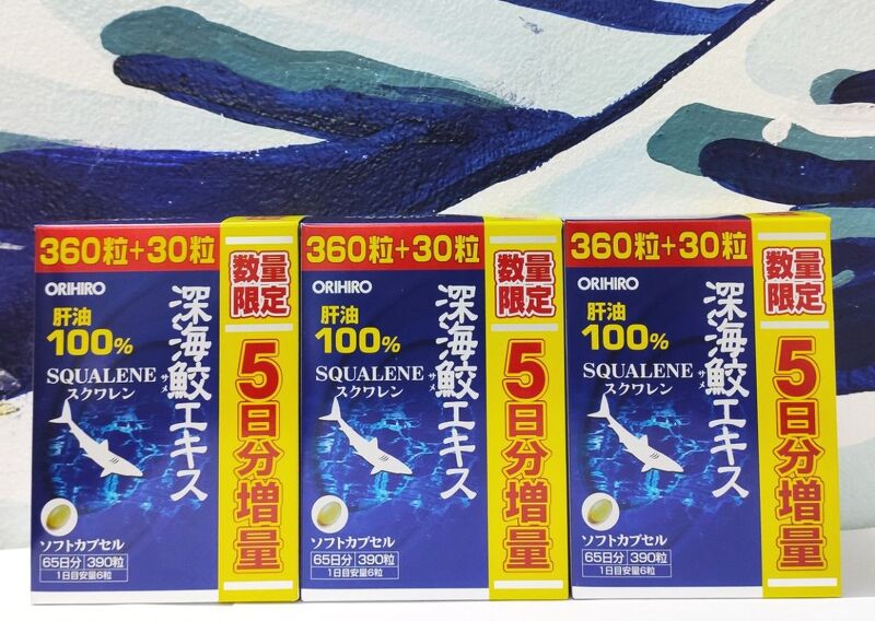 Viên Uống Sụn Vi Cá Mập Squalene Orihiro 390v(T20)