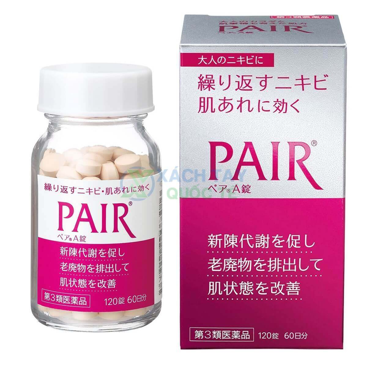 Viên uống trị mụn nội tiết Pair 112 viên