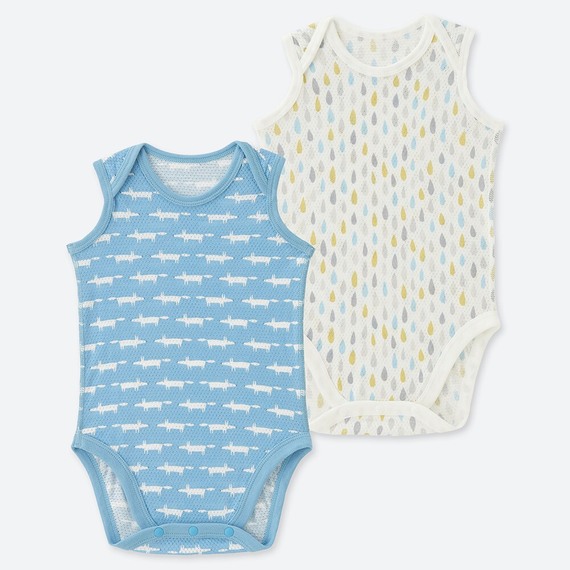 Bộ Uni Baby newborn ba lỗ Size 90 2pack