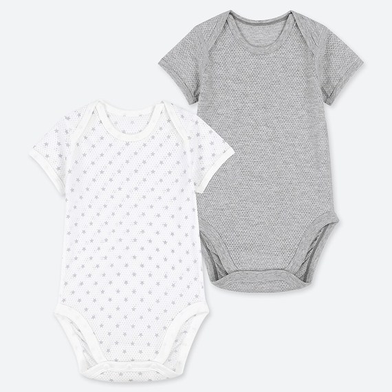 Bộ Uni Baby newborn tay ngắn Size 90 2pack