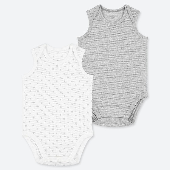 Bộ Uni Baby newborn ba lỗ Size 60 2pack