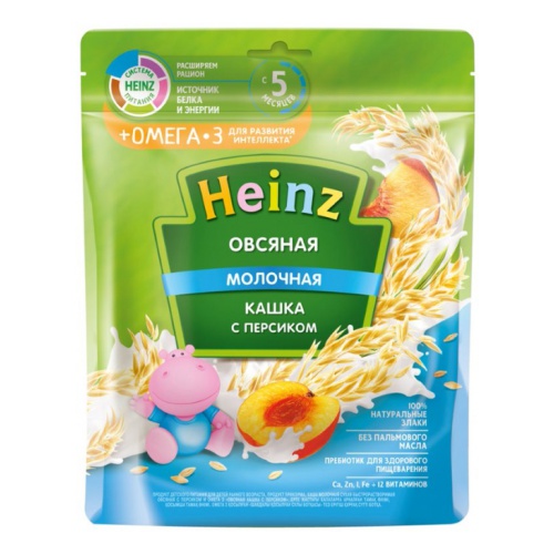 Cháo sữa Heinz Đào, omega3 200g Cho bé 3M+