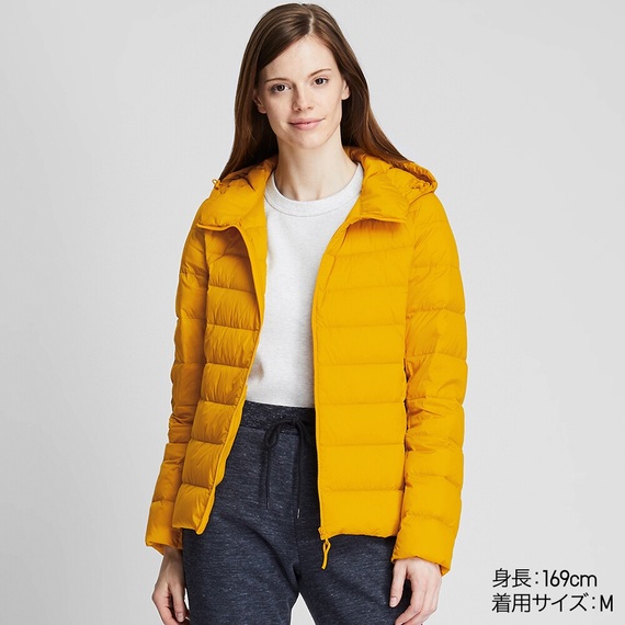 Áo lông vũ nữ có mũ Size S - 47 Yellow