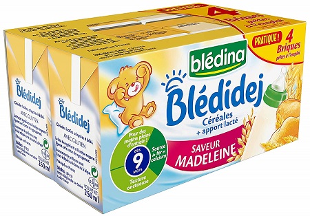 Sữa tươi Bledina vị Madeleine 250ml 9T