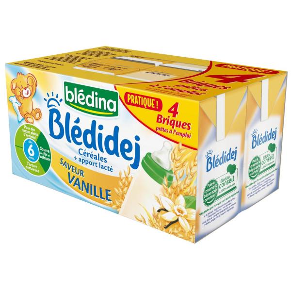 Sữa tươi Bledina vị vani 250ml 6T