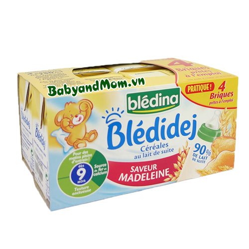 Sữa tươi Bledina vị Madeleine 250ml 9T