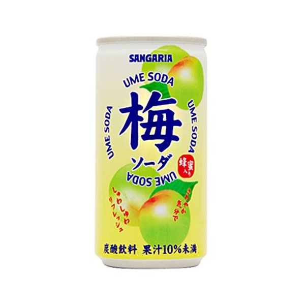 Nước uống soda Sangaria vị mơ 190g