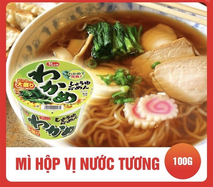 Mì hộp ăn liền Ramen vị nước tương