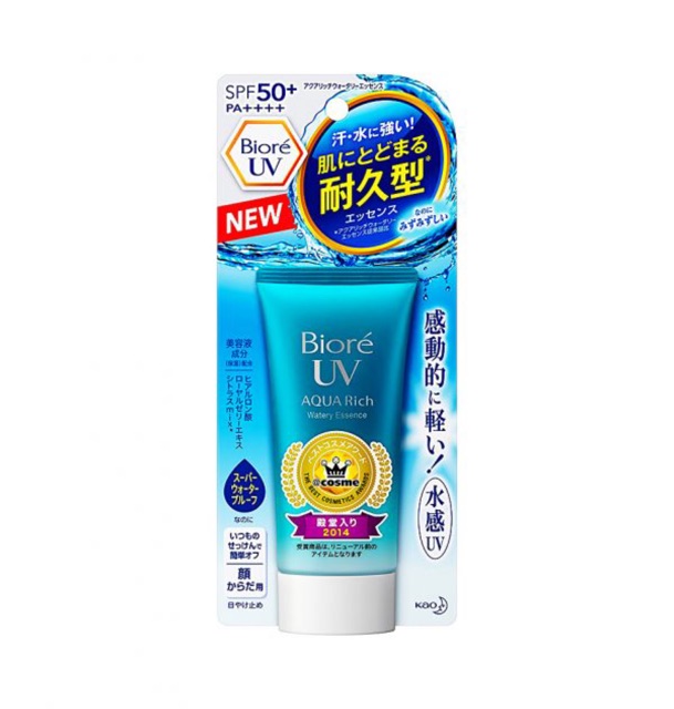 (Mẫu mới) (Nội Địa Nhật) Kem chống nắng Biore UV Aqua Rich Watery Essence/Gel SPF 50+/ PA++++ 50g/90ml - Milk (da dầu) 90ml