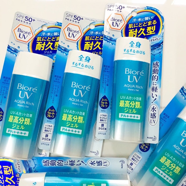 (Mẫu mới) (Nội Địa Nhật) Kem chống nắng Biore UV Aqua Rich Watery Essence/Gel SPF 50+/ PA++++ 50g/90ml - Essence (da khô) 50g
