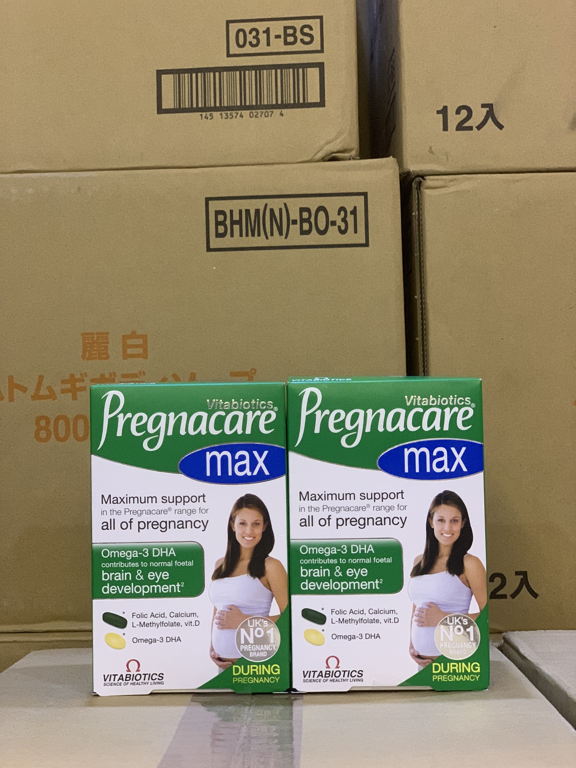 Viên uống Pregnacare bổ sung Vitamin và Omega-3 cho bà bầu 84v