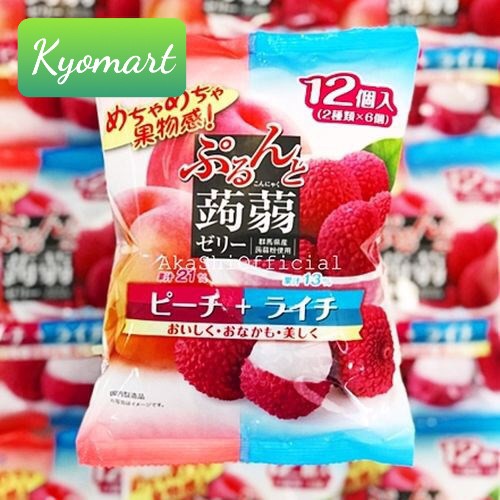(DATE 9,10/2020)Thạch hoa quả Orihiro 12 gói 240g-Nhật Bản - Túi bé nho xanh