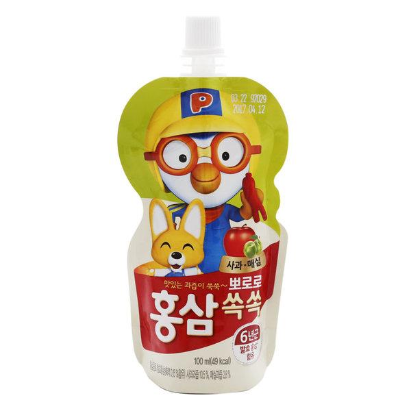 Nước Hồng Sâm Trẻ Em Paldo Pororo vị táo 100ml