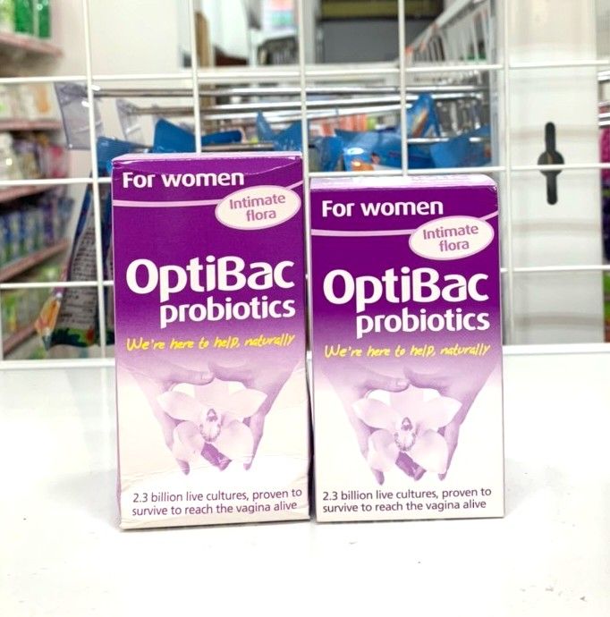 Men vi sinh trị nấm và viêm âm đạo OptiBac hộp 30v