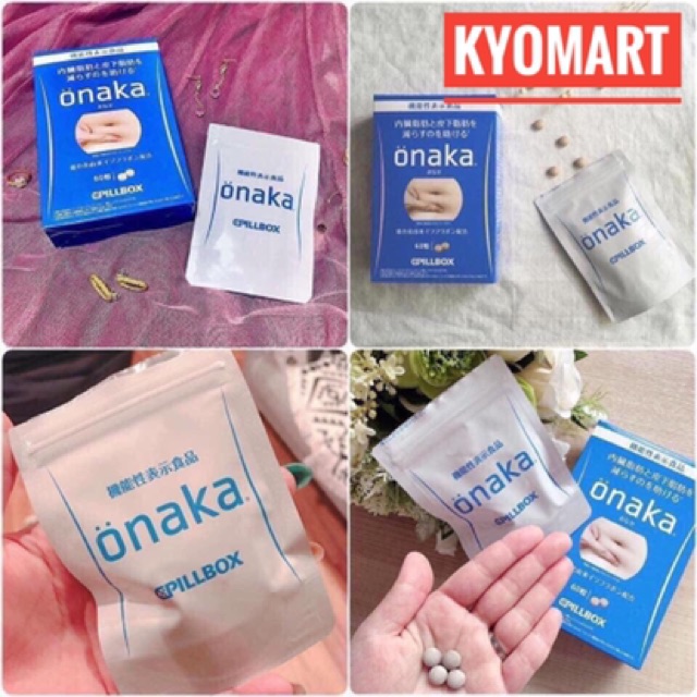 Viên giảm mỡ bụng Onaka 60 viên Nhật Bản