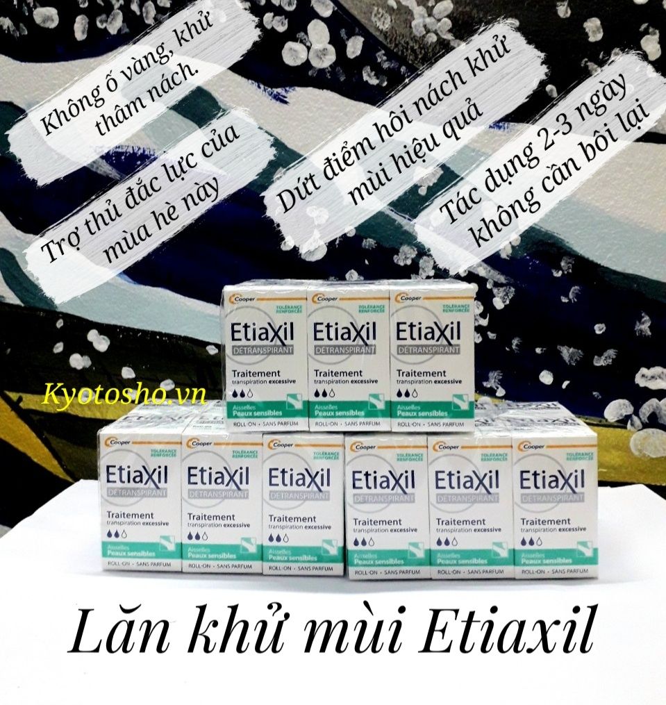 Lăn nách khử mùi Etiaxil 15ml màu xanh MM