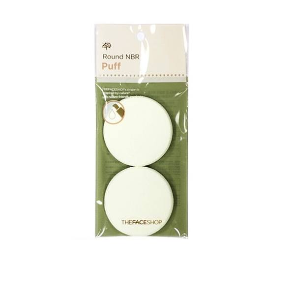 Bông tán kem nền The Face Shop NBR Puff dáng tròn