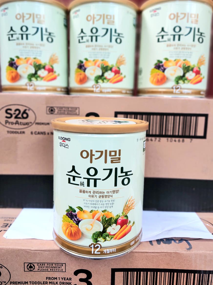 Bột ăn dặm hữu cơ ILDONG Organic số 12 T3/2021