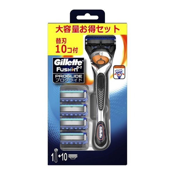 Bộ dao cạo râu Gillette Fusion 5+1 hộp 10 lưỡi thay thế 4624