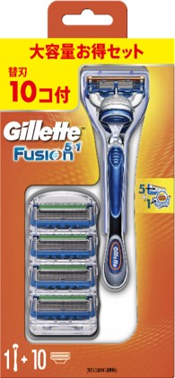 Bộ dao cạo râu Gillette Fusion 5+1 hộp 10 lưỡi thay thế 4655