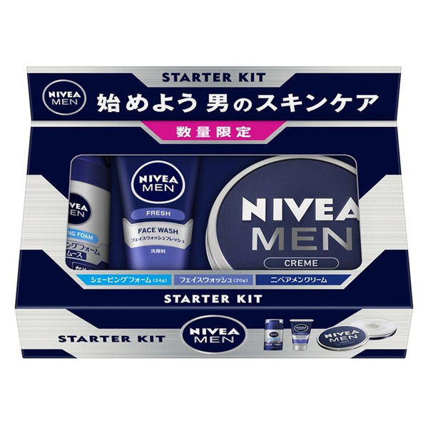 Set Nivea Men bọt cạo râu - sửa rửa mặt - Creme