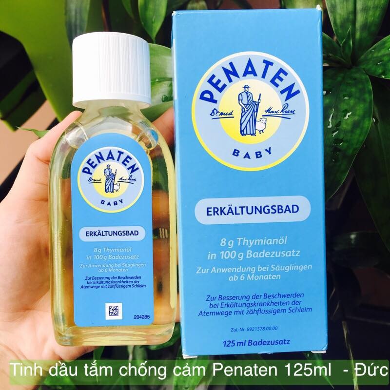 Tinh dầu tắm chống cảm cúm Penaten Đức chai 125ml