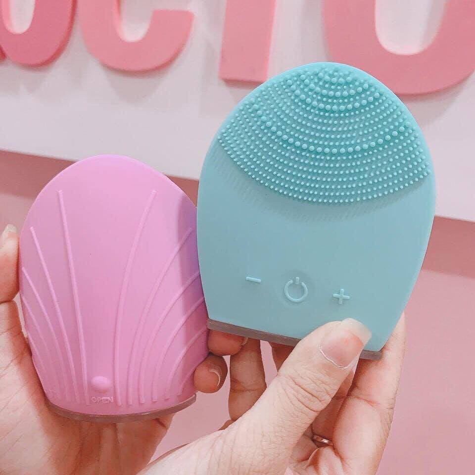 Máy rửa mặt Silicone JSTN nội địa Nhật - Màu xanh