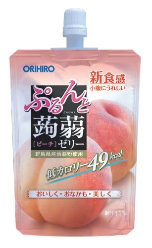 Thạch túi Orihiro vị đào 130g