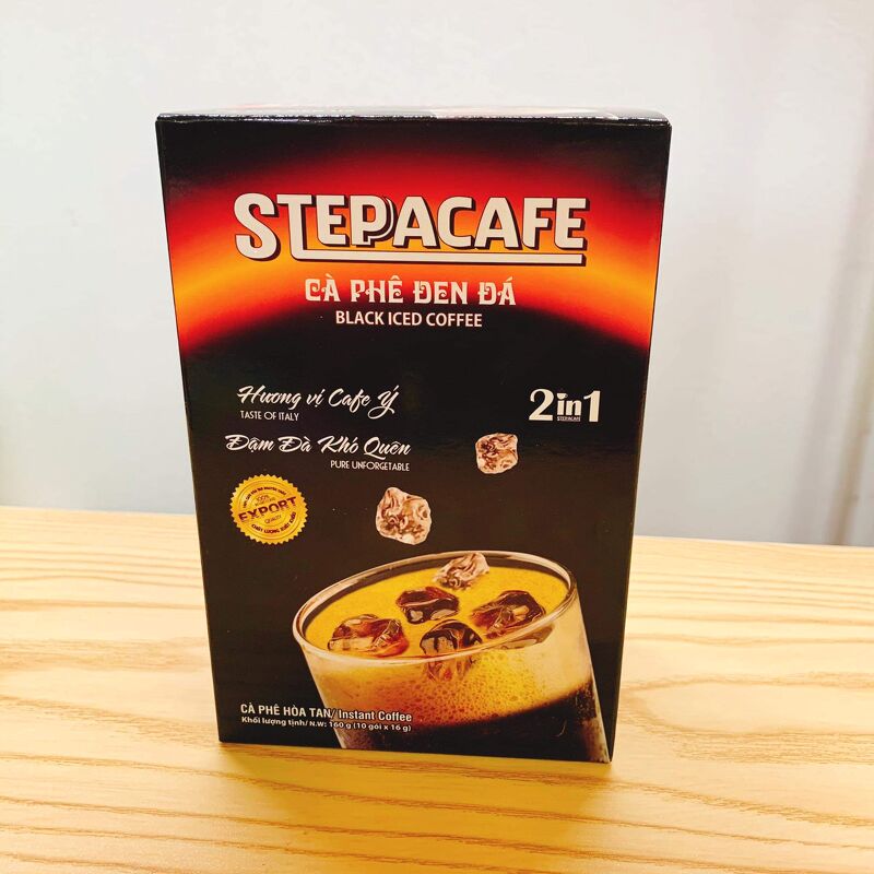 Cà phê đen đá Stepacafe 160g