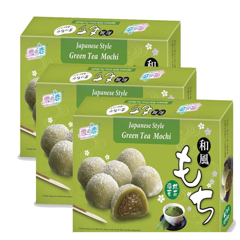 Bánh mochi nhân trà xanh hộp 210g