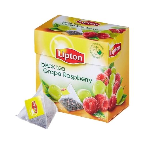 Trà đen Lipton hương nho mâm xôi 36g