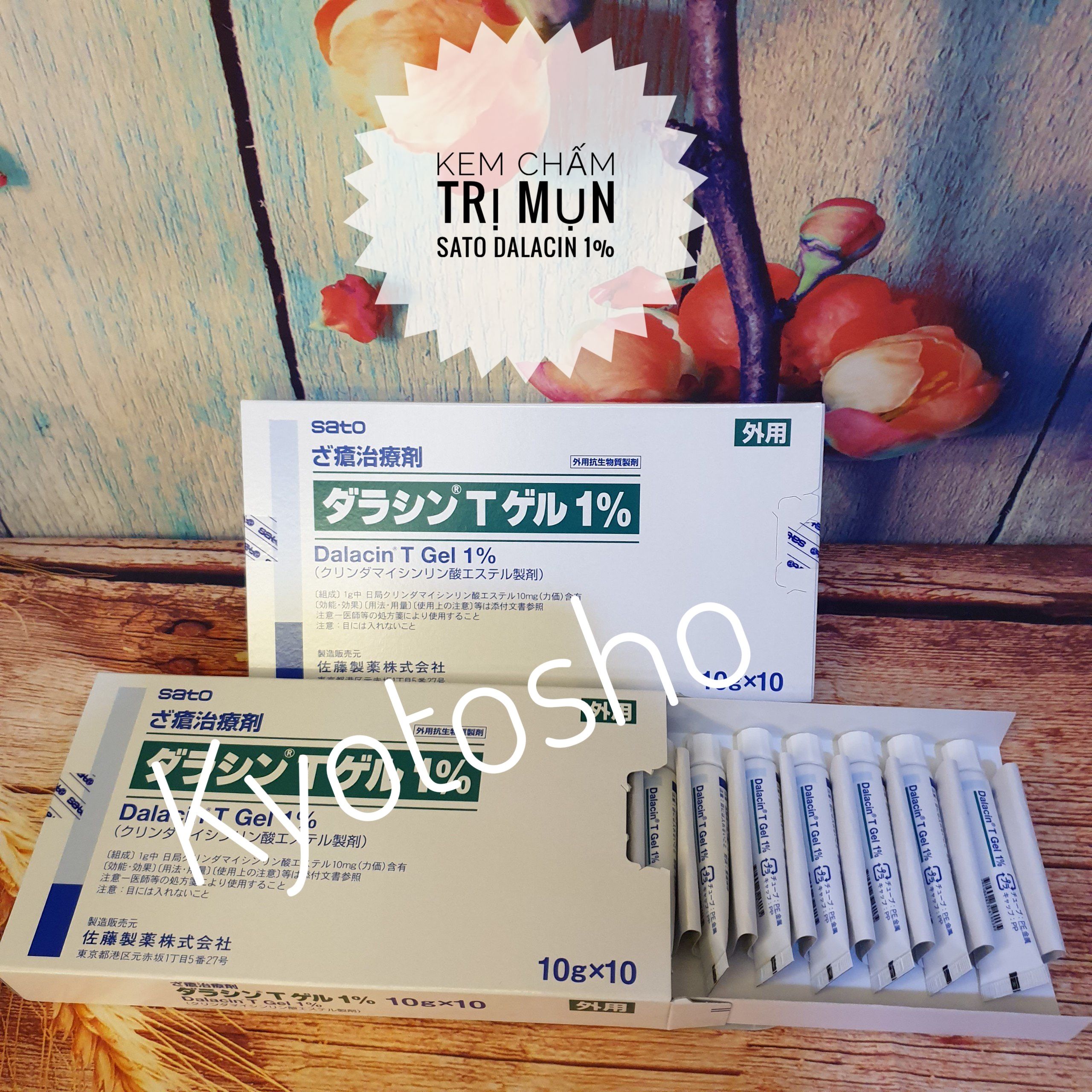 Kem trị mụn Sato Dalacin T Gel 1% 10g