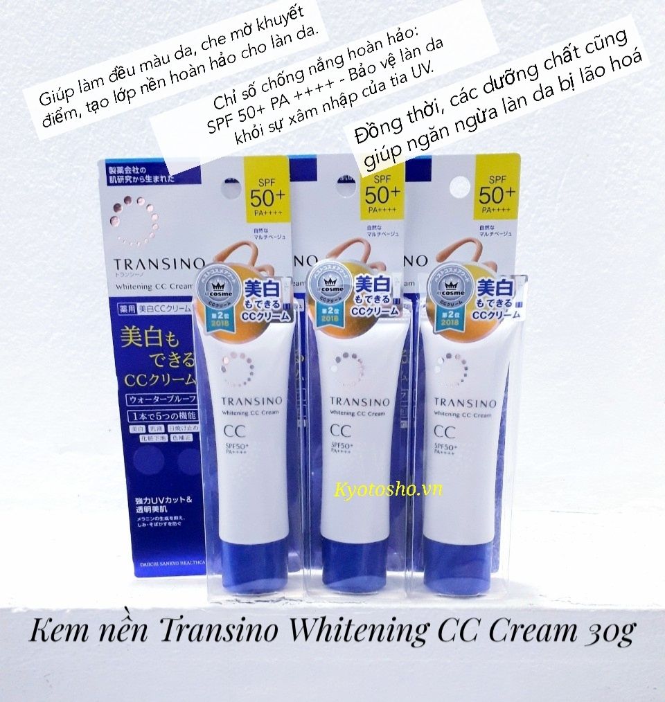 Kem nền Transino Whitening CC Cream 30g