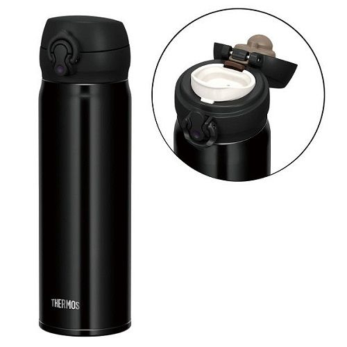 Bình giữ nhiệt Thermos 0.5L nắp bật màu đen